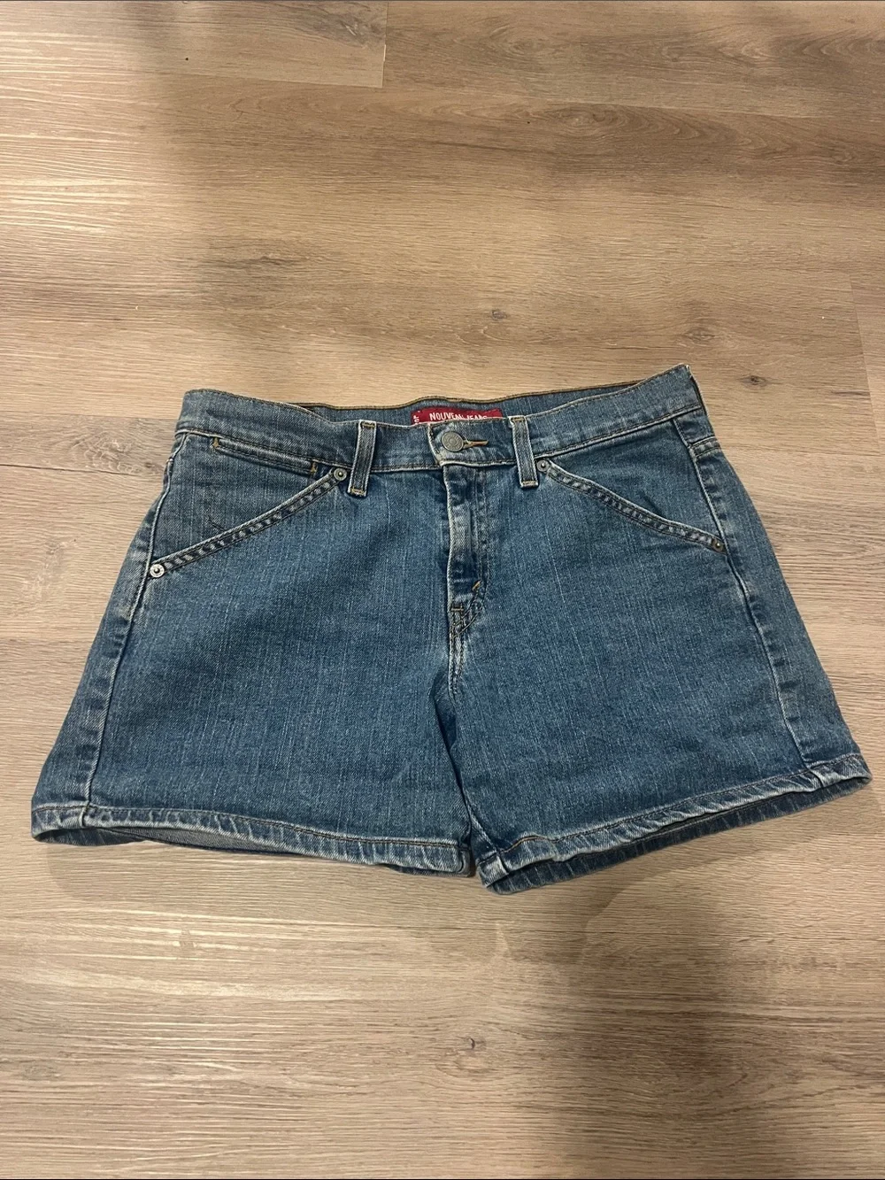 Vintage Style Denim Women’s Shorts - Blue